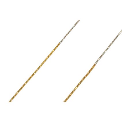 Zlatá retiazka dvojfarebná Lanko 0,5 mm