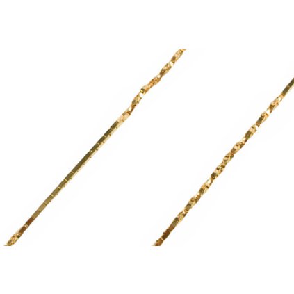 Zlatá retiazka Lanko točené 1,0 mm