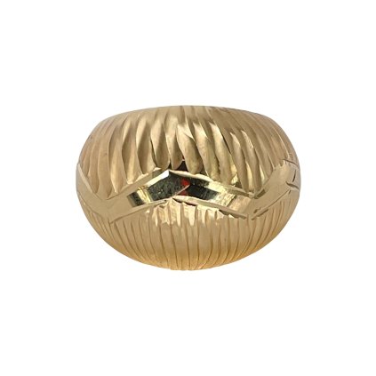 Zlatý prsteň vypuklý s gravírom