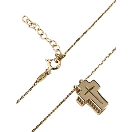 Zlatý náhrdelník s krížikom