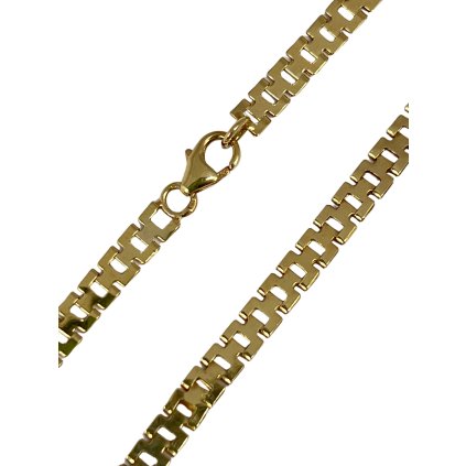Zlatá dámska retiazka článková 4,0 mm