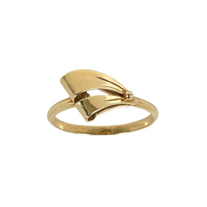 Zlatý prsteň gravírovaný lesklý