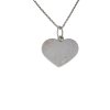 Srdce z bieleho zlata s gravírovaním