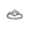 Zásnubný prsteň z bieleho zlata so zirkónom Maryam