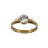Zlatý zásnubný prsteň so zirkónom Zdenka