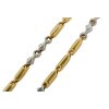 Zlatá retiazka dvojfarebná Cylinder-valec 2,5 mm