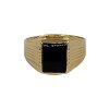 Zlatý pánsky prsteň s ónyxom