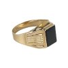 Zlatý pánsky prsteň s ónyxom