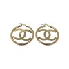 Zlaté náušnice kruhy s logom značky Ø 50mm