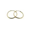 Zlaté detské lesklé kruhy Rainey 25,8 mm