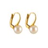 Zlaté náušnice s perlami Maelyn