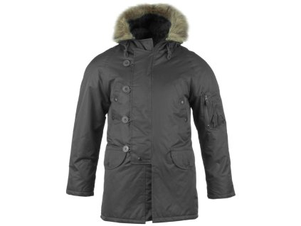 Bunda N3B aljaĹĄka dlouhĂĄ Mil-Tec BASIC ÄernĂĄ (VELIKOST M)