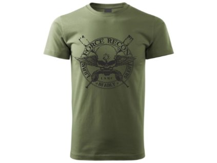 Triko s potiskem FORCE RECON USMC (VELIKOST M)