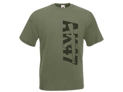 Triko s potiskem AK-47 black (VELIKOST M)