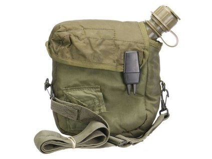 Polní láhev orig. U.S.ARMY  hranatá 1.75l  Olivová (PROVEDENÍ POUŽITÁ)