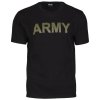 Triko s potiskem ARMY černé (VELIKOST S)