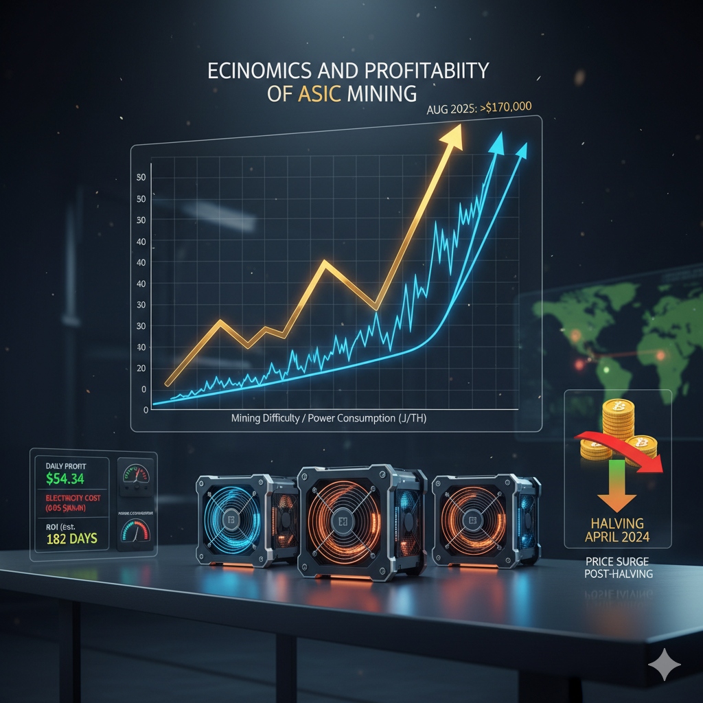 Ziskovost těžby prostřednictvím ASIC mineru