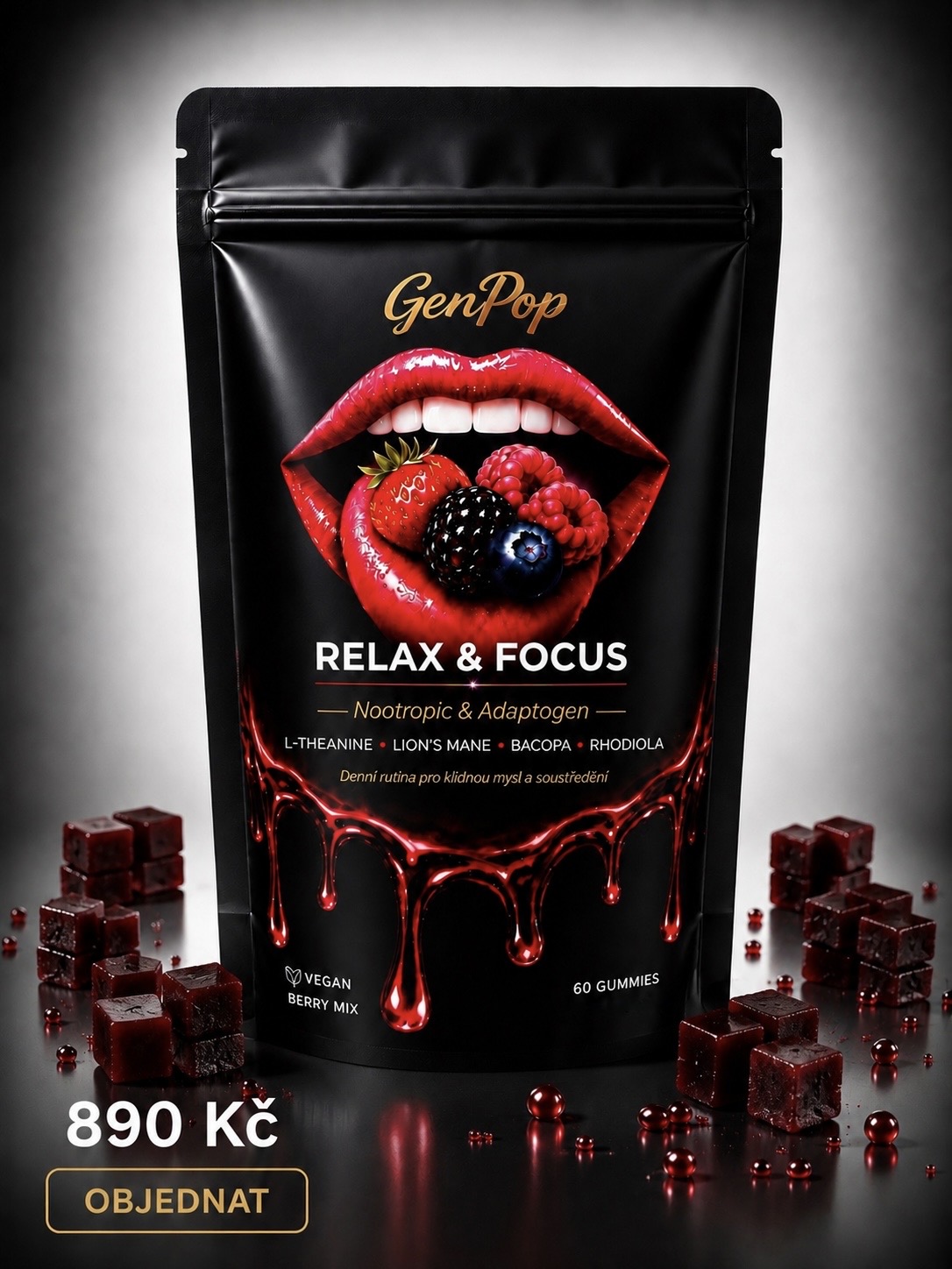 GenPop Relax & Focus Gummies - Objednat produkt