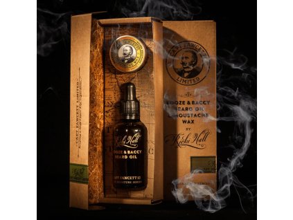 Darčekový set Cpt. Fawcett — Booze & Baccy Beard Oil & Moustache Wax
