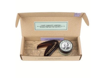 Darčekový set — Cpt. Fawcett Ylang Ylang Moustache Wax & Comb