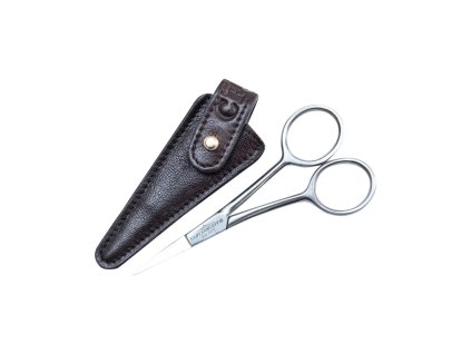 Nožnice na fúzy v koženom pudre Cpt. Fawcett