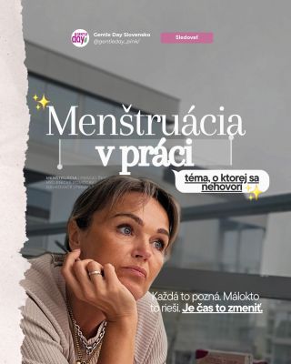 Menštruácia v práci. Téma, o ktorej sa nehovorí - hoci ju pozná každá z nás. 91 % žien zažilo, že menštruácia prišla...