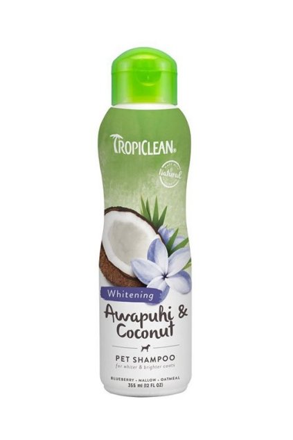 46582 sampon tropiclean whitening awapuhi coconut na bilou srst 355ml