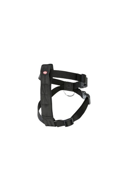 Set: Černý postroj do auta pro psy + bezpečnostní autopás spojka (různé velikosti) - Trixie