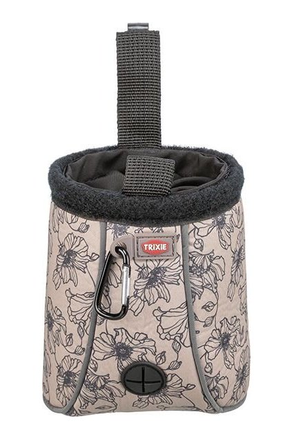 Pamlskovník Twist Treat z neoprenu Béžový s květy 14cm - Trixie
