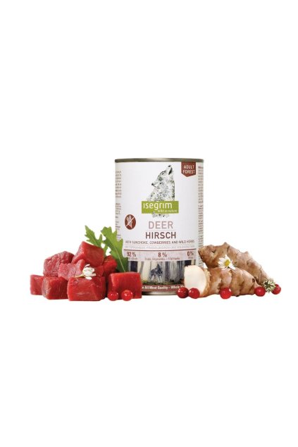 Jelen s topinambury, brusinkami a bylinkami ISEGRIM