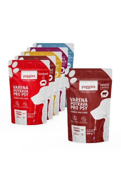 Vařené menu pro psy  (různá balení) - Yoggies