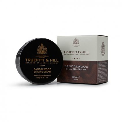 Sandalwood Shaving Cream Bowl, krém na holení (190 g), Truefitt & Hill
