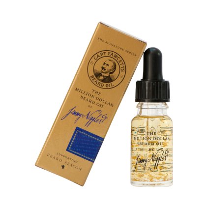 Olej na plnovous Million Dollar se zlatými vločkami - cestovní balení (10 ml), Cpt. Fawcett