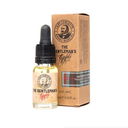 Olej na plnovous s vůní whisky Gentleman's Tipple (10 ml) - cestovní balení, Cpt. Fawcett