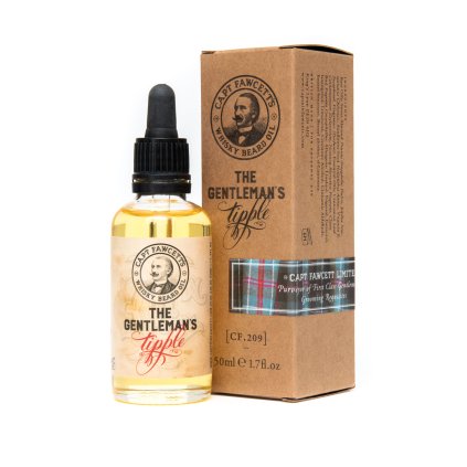Olej na plnovous s vůní whisky Gentleman's Tipple (50 ml), Cpt. Fawcett