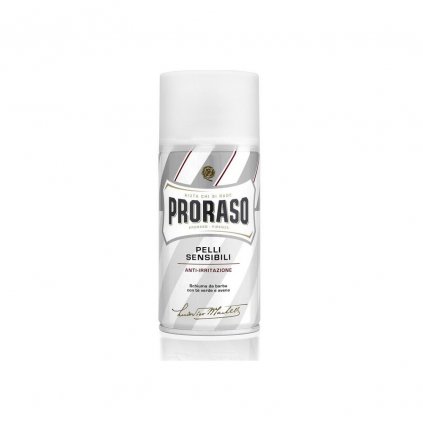 cestovni pena na holeni white pro citlivou pokozku zeleny caj 50 ml proraso