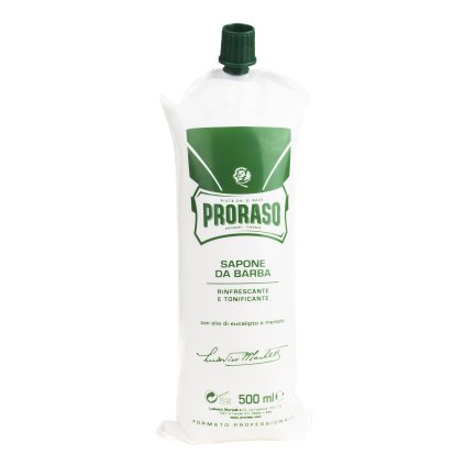 Osvěžující krém na holení Green - eukalyptus (500 ml), Proraso