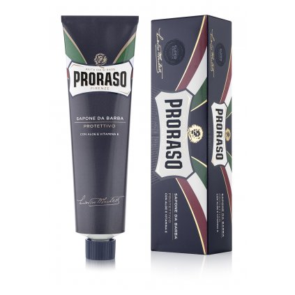 Krém na holení Blue - ochranný s aloe vera (150 ml), Proraso