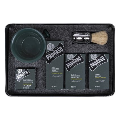 Velká dárková sada na holení Cypress & Vetyver, Proraso