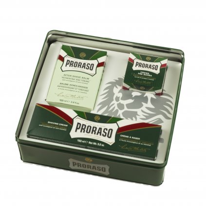 Klasická dárková sada na holení Green - osvěžující (eukalyptus), Proraso