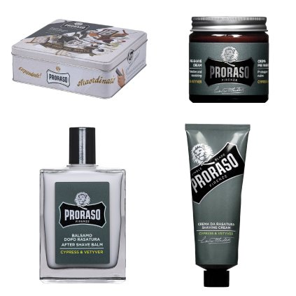 Klasická dárková sada na holení Cypress & Vetyver, Proraso