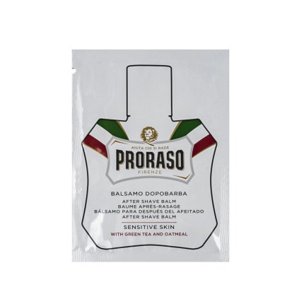 Balzám po holení White pro citlivou pokožku - zelený čaj (3 ml), Proraso