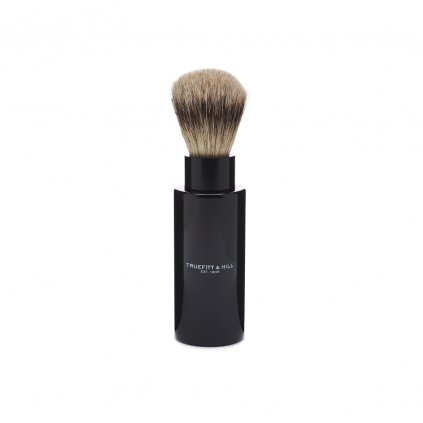 Turnback Travel Shave Brush Faux Ebony Super Badger 110mm