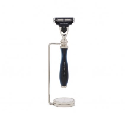 Double Wire Razor Stand Chrome propped