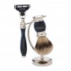 ah5 Curved Razor and Brush Stand Chrome 2