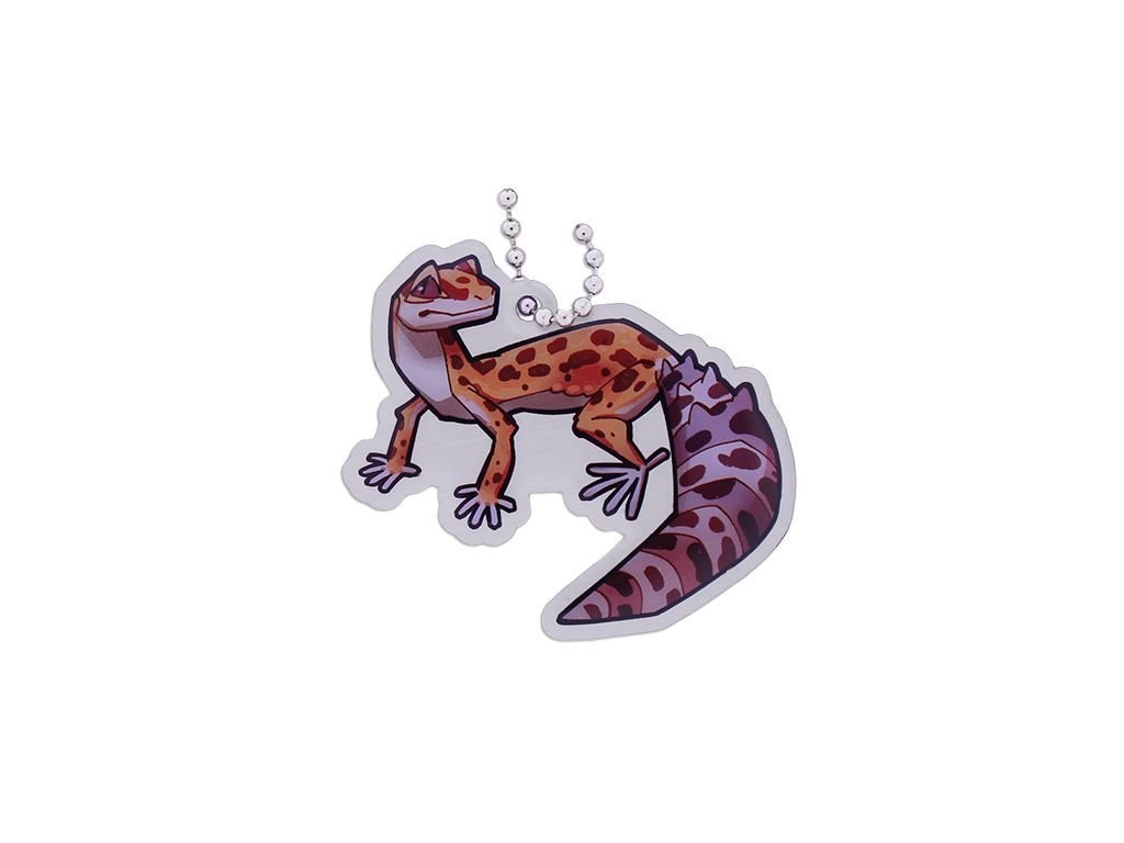 Geopets Travel Tag - Cricket the Leopard Gecko. Geocachingový obchod.