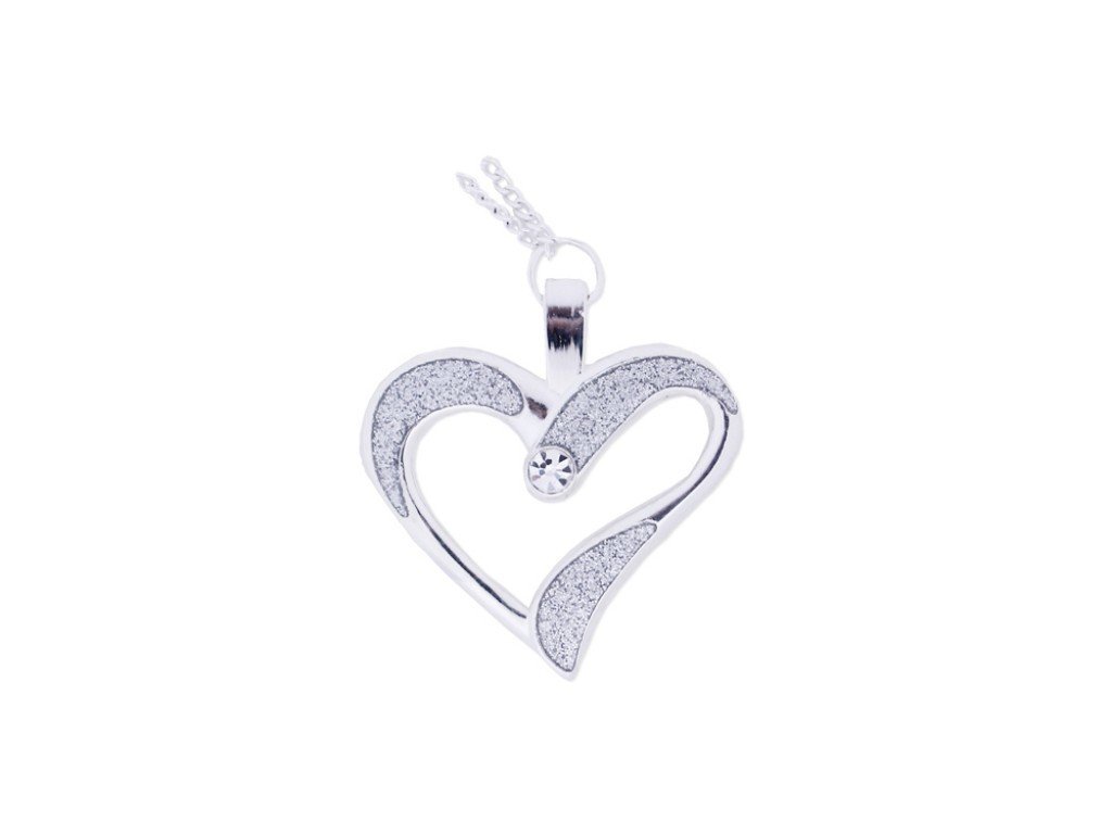 Geocaching náhrdelník ve?ná láska. Eternal Love Geocoin Necklace- Polished SilverGeocaching.