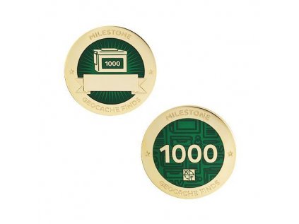 1000 nálezov geocoin.  Geocachingový obchod.Slovensko.