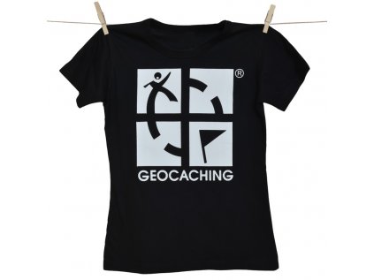 T-shirt with Geocaching logo for women