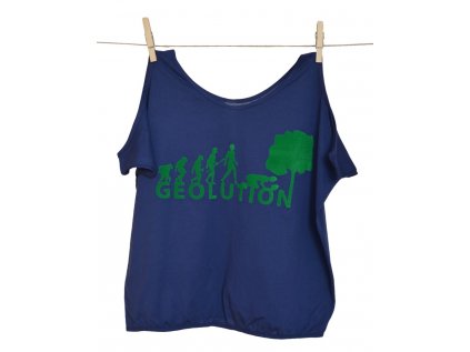 T-shirt with bare shoulders GEOLUTION Grey XL